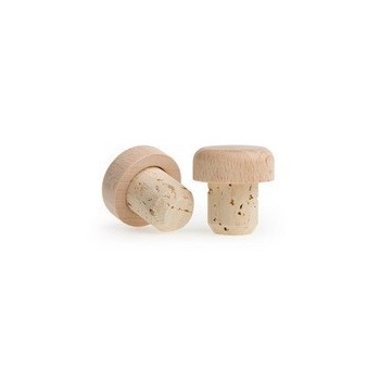 Plutani zatvarač sa drvenom kapicom 19mm